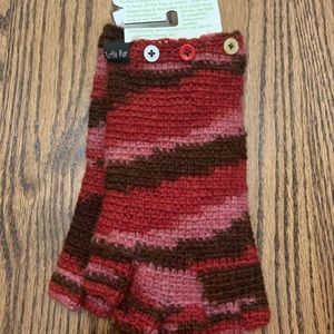 Turtle Fur Womens Fingerless Wool Gloves